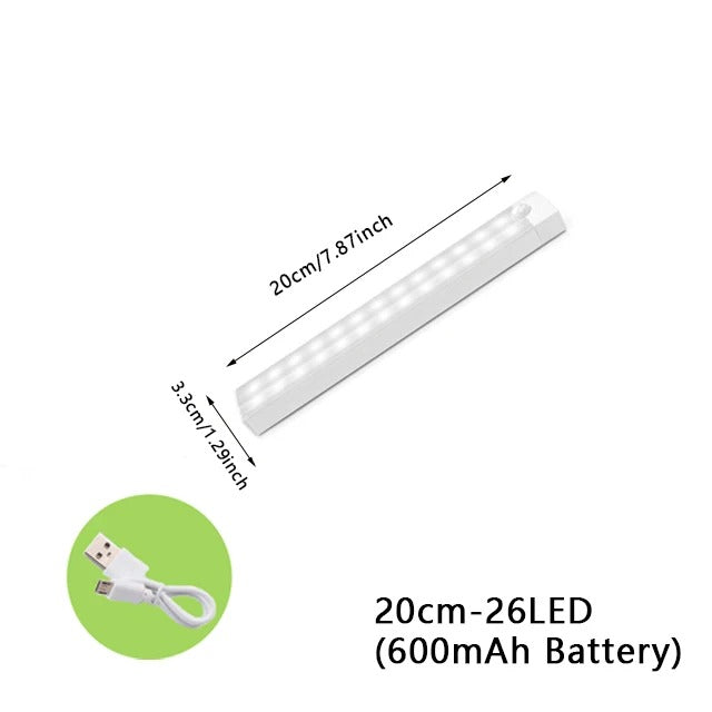 Trådlös LED-nattlampa med rörelsesensor för trappor