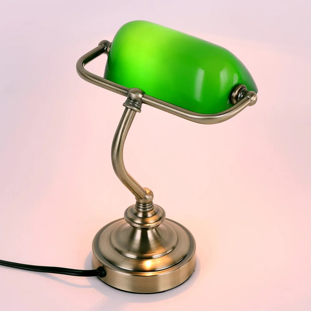 Vintage sänglampa - Jade Glow