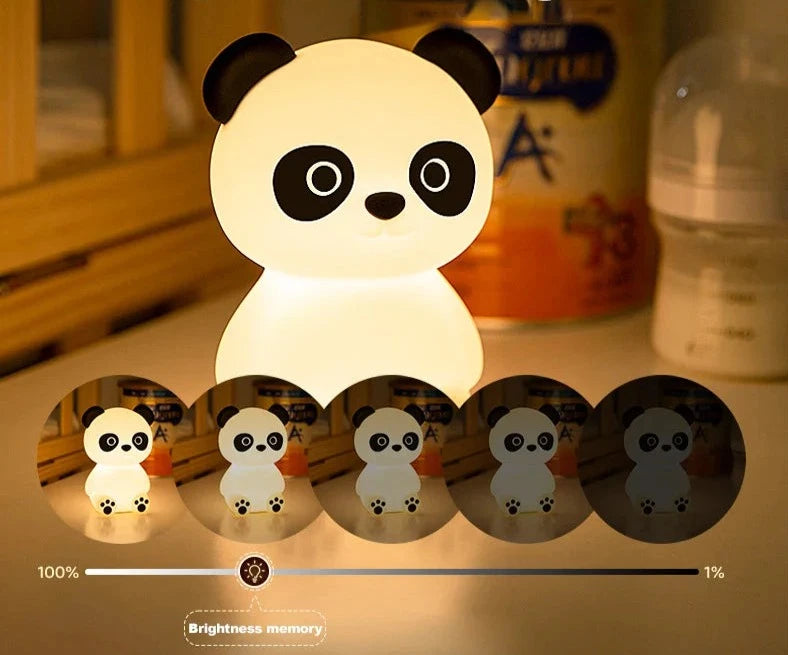Sengelampe - Beskyttende Panda Night Light