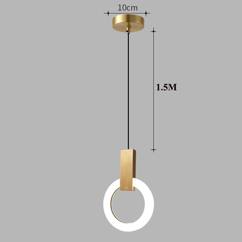 Suspension luminaire - Epura - Doré / Diamètre 20CM