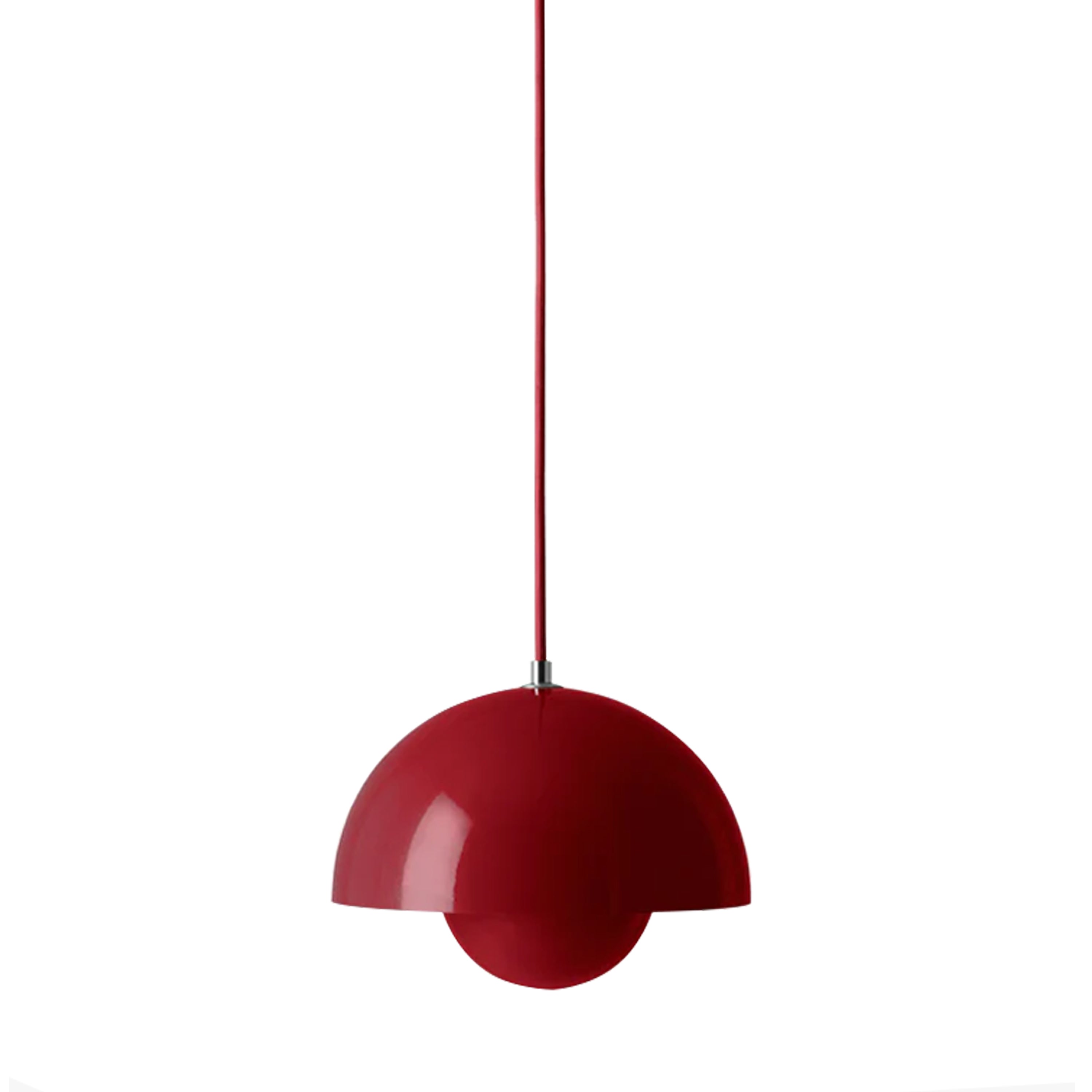 Svamphängande lampa - Oslo Röd